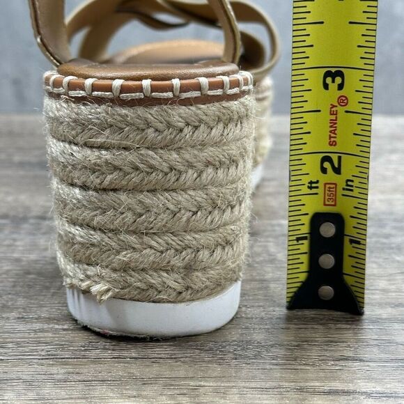 Soda~Women’s~Gold Platform Wedge Espadrille SANDALS Buckle Open Toe~Size 8.5 - Picture 5 of 9